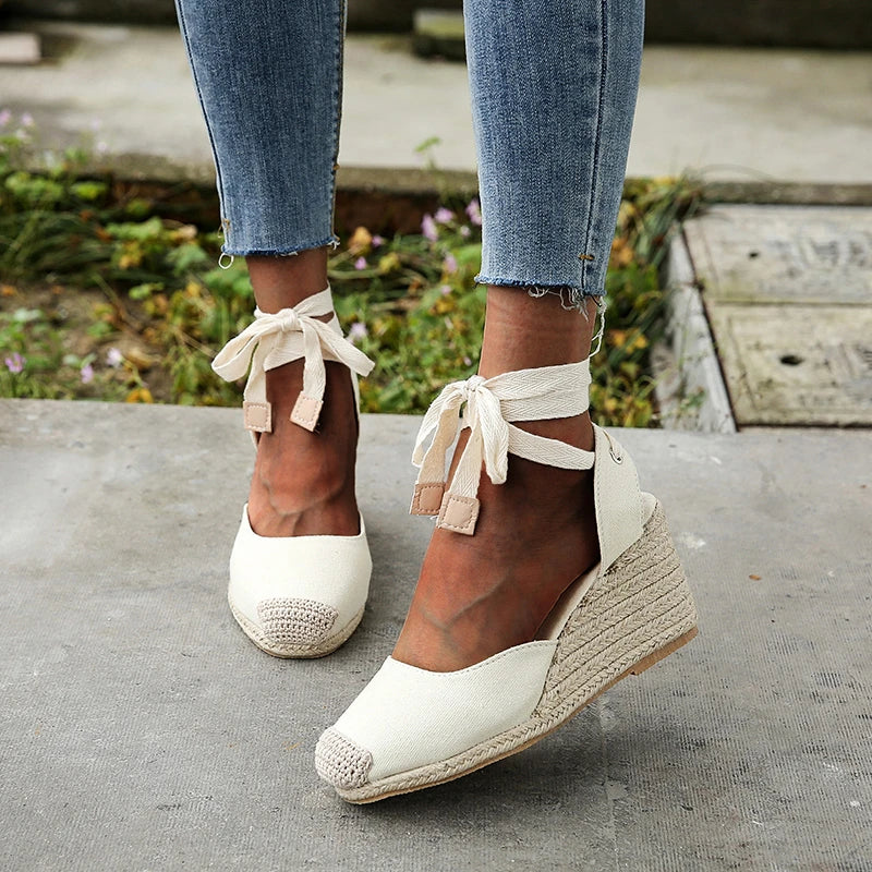 Astrid - 2024 Dame Espadrille Ankelrem Sandaler