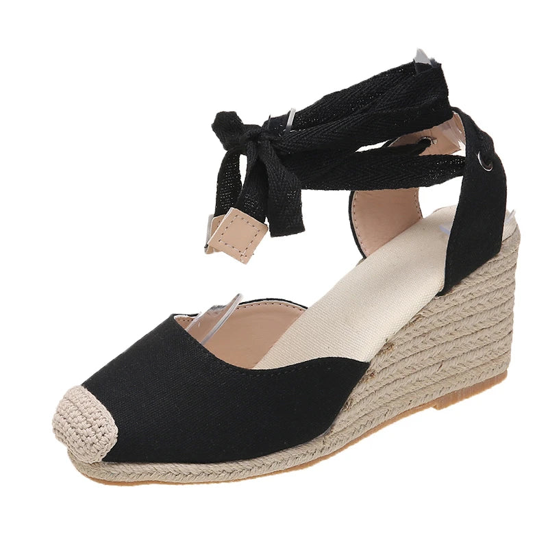 Astrid - 2024 Dame Espadrille Ankelrem Sandaler