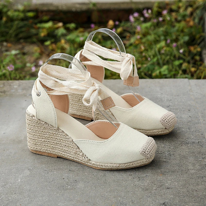 Astrid - 2024 Dame Espadrille Ankelrem Sandaler